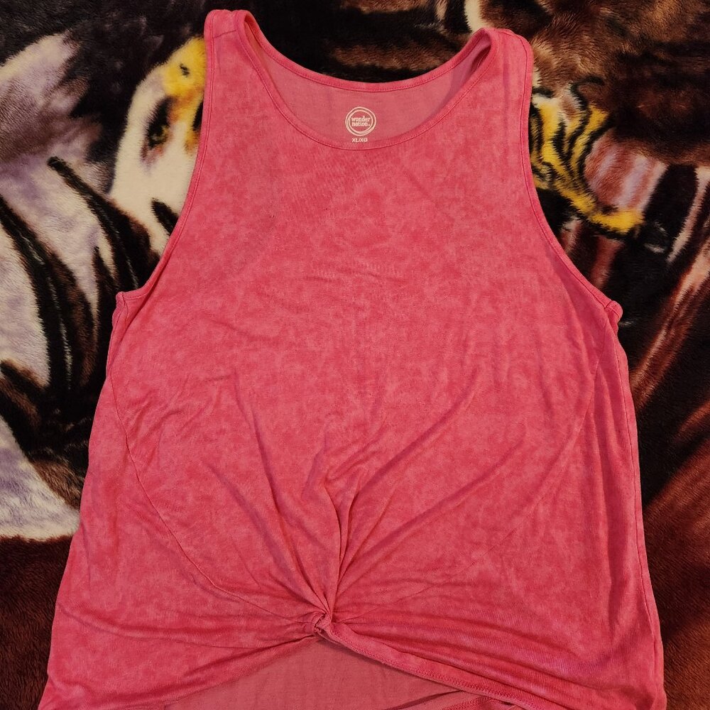 Youth Tank Top Athletic Pink Stonewash Size 14/16 Girls